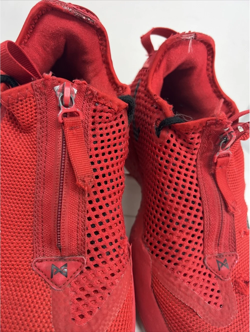 New Nike By You PG 4 iD Red Black CQ7339 991 Men's Size 6 US Women's 7.5